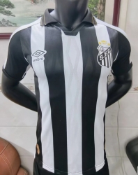 2627 Santos black away player version Soccer Jersey